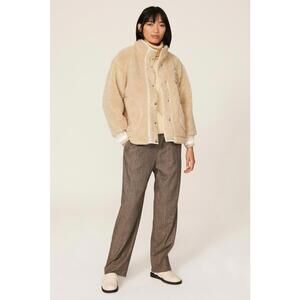 Tommy Hilfiger Faux Shearling Logo Jacket Size M